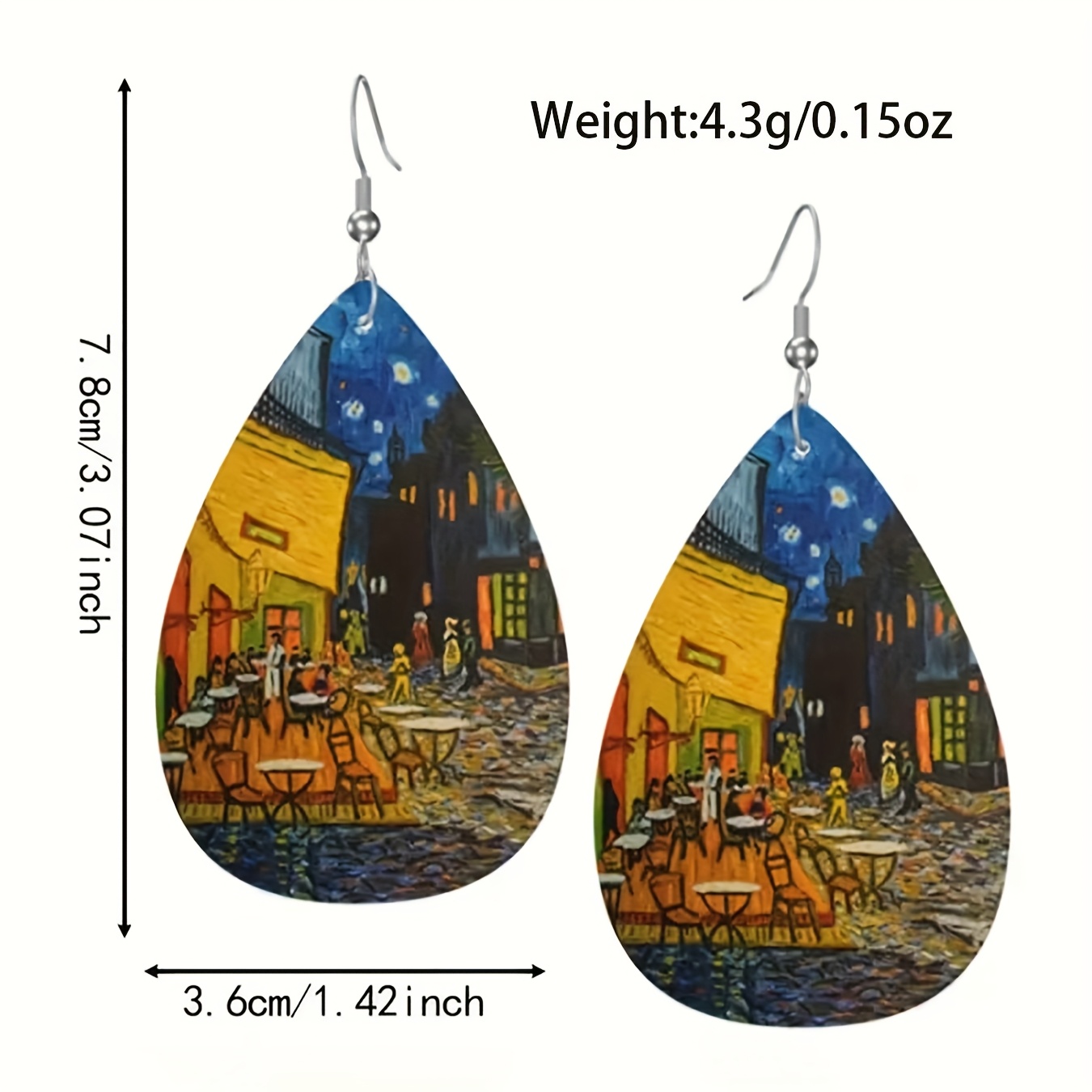 2pc Women's Classic Bohemian Drop Earrings Set